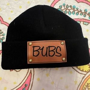 Baby black beanie